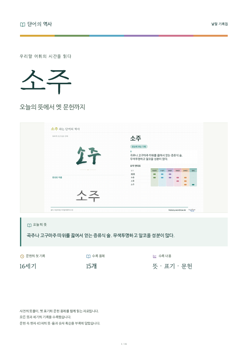 소주 낱말 기록집 PDF 첫 페이지