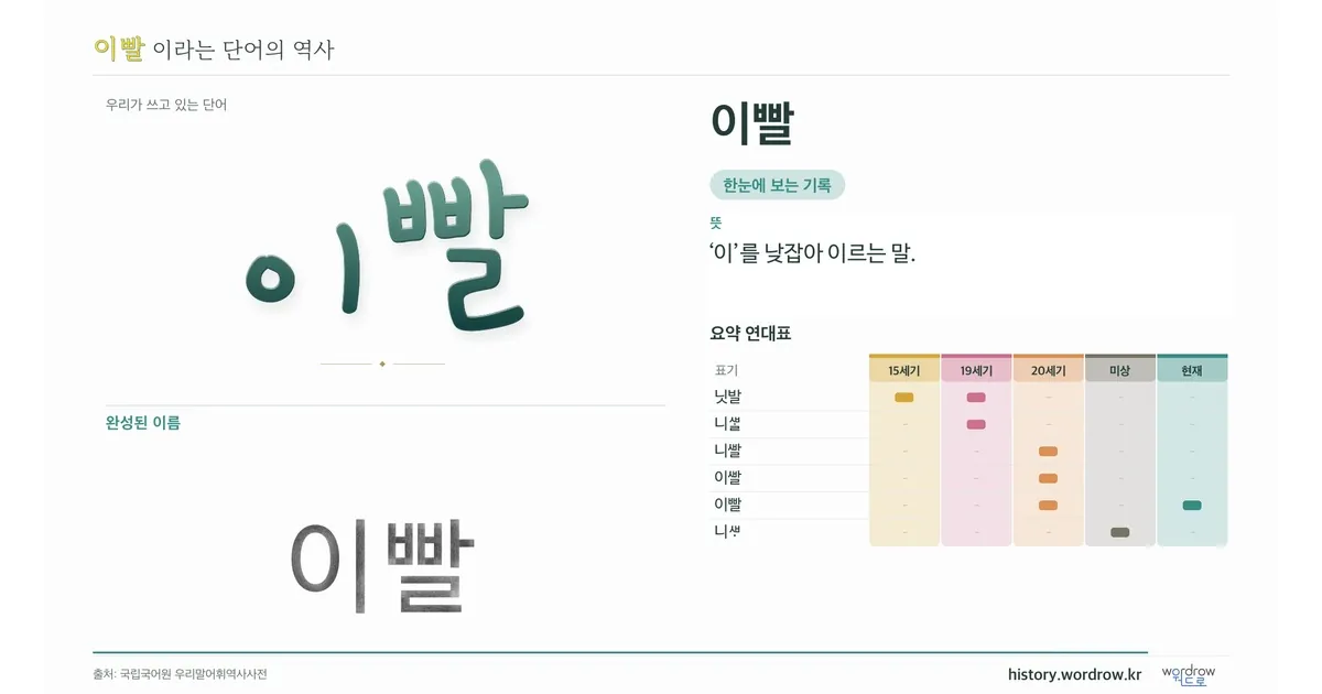 이빨 대표 이미지