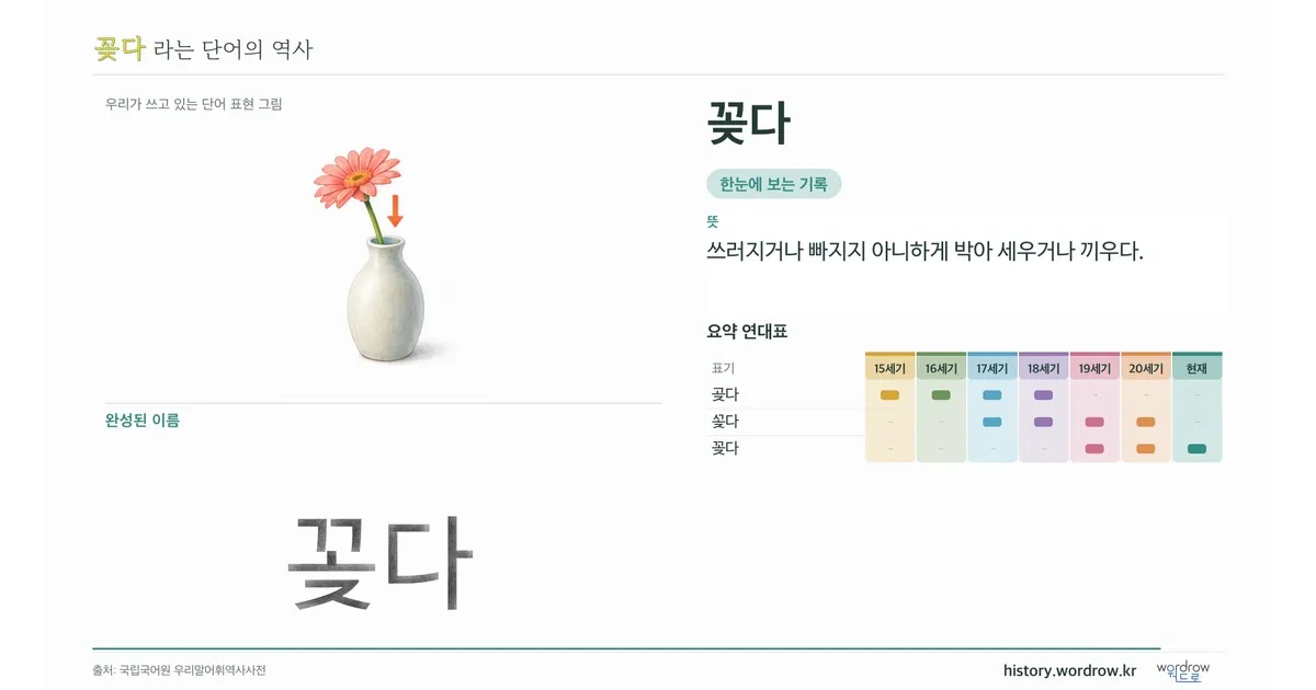 꽂다 대표 이미지