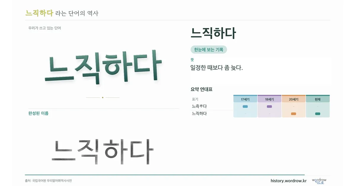 느직하다 대표 이미지