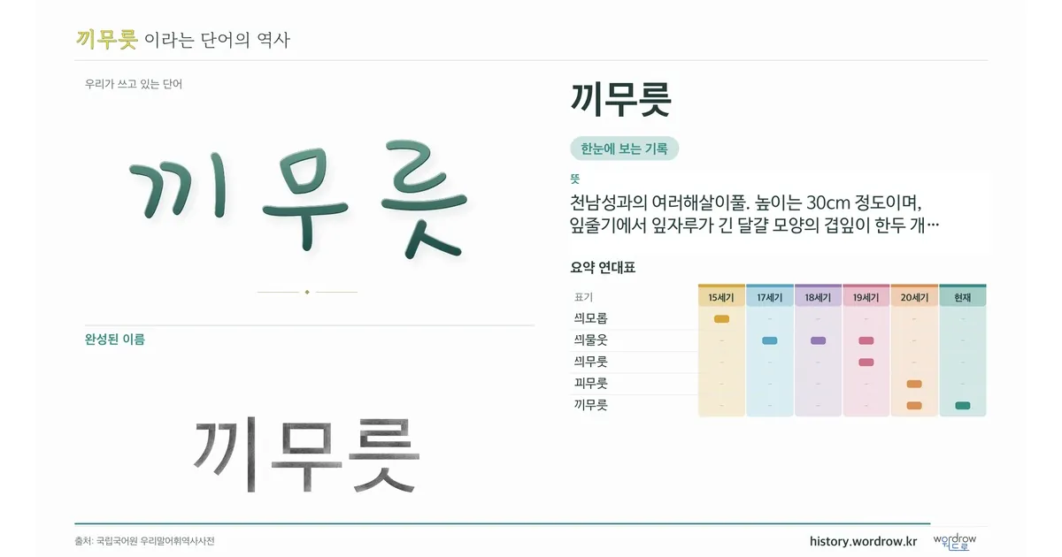 끼무릇 대표 이미지