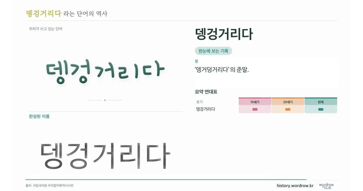 뎅겅거리다 대표 이미지