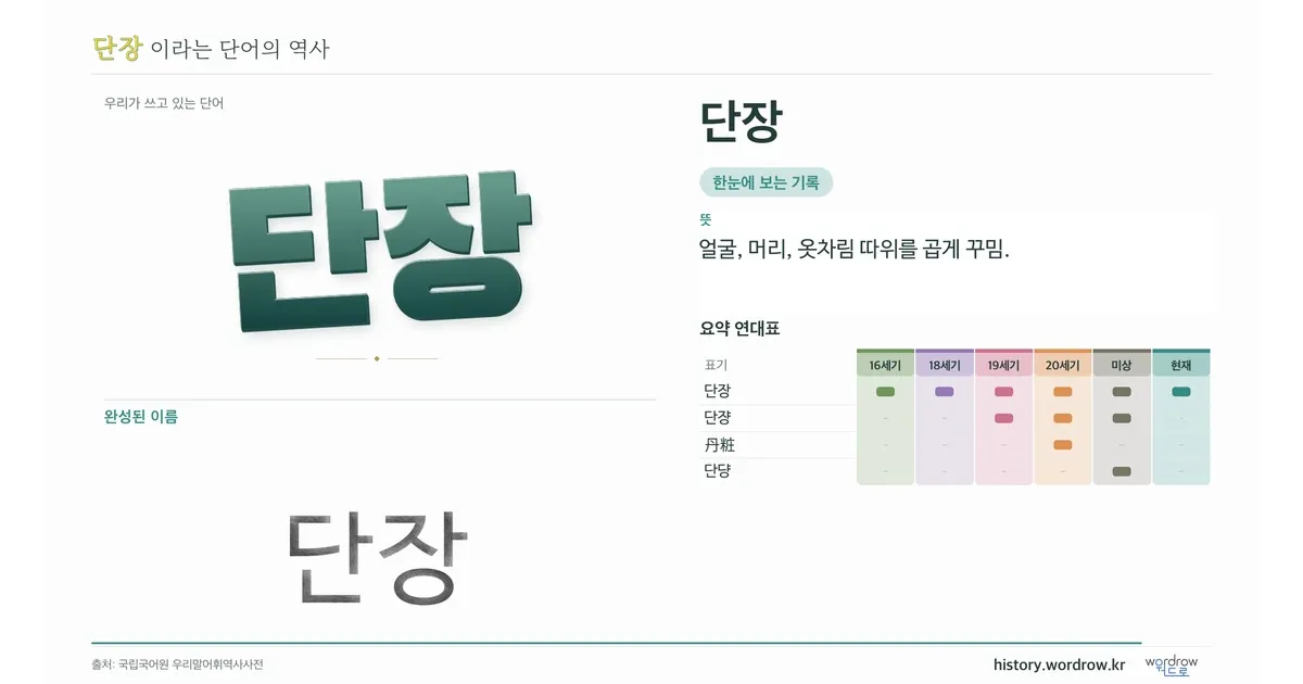 단장 대표 이미지