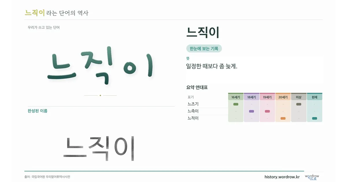 느직이 대표 이미지