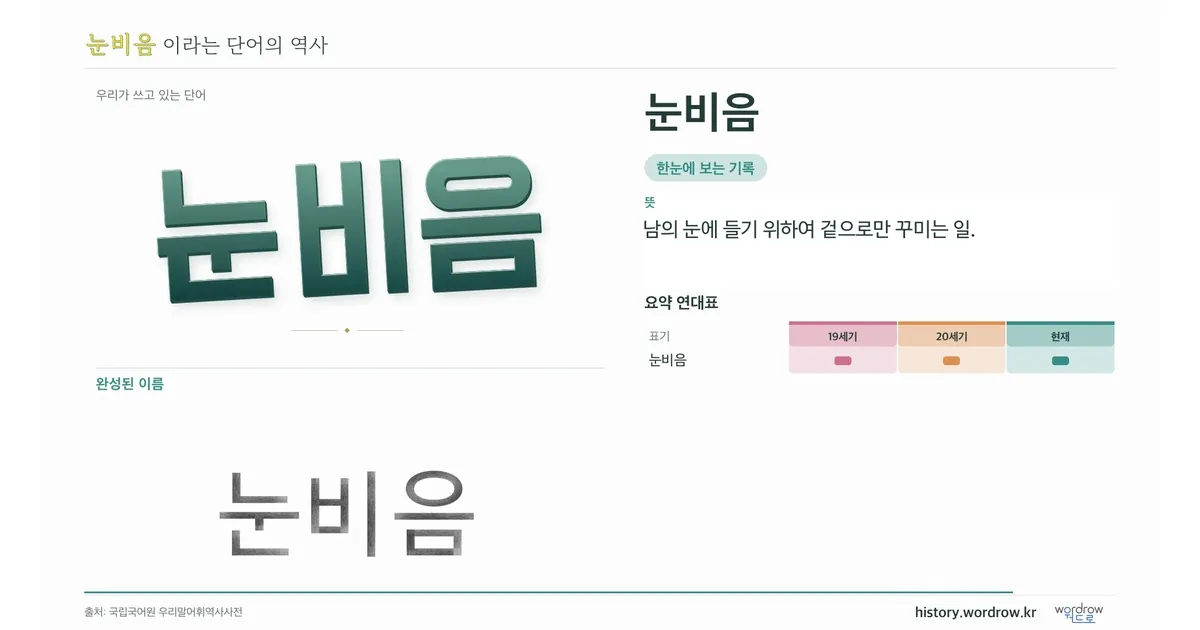 눈비음 대표 이미지