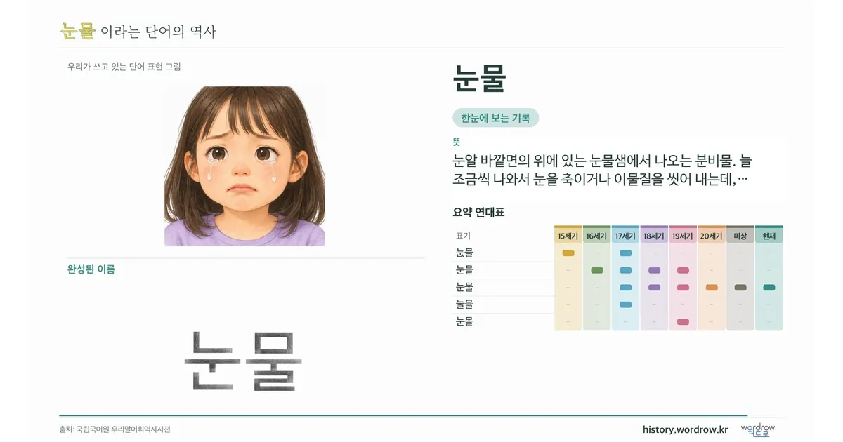 눈물 대표 이미지