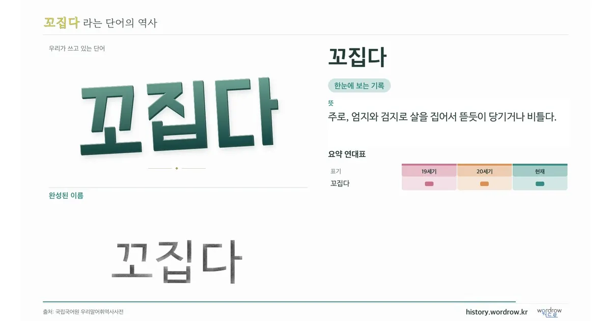꼬집다 대표 이미지