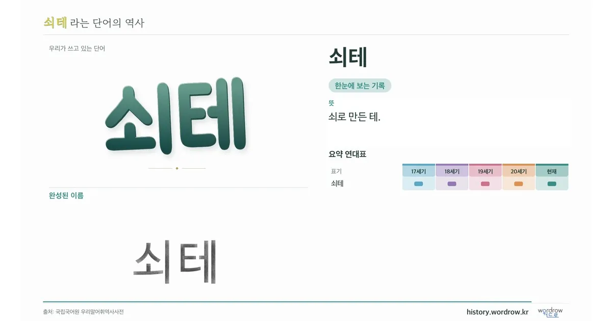 쇠테 대표 이미지