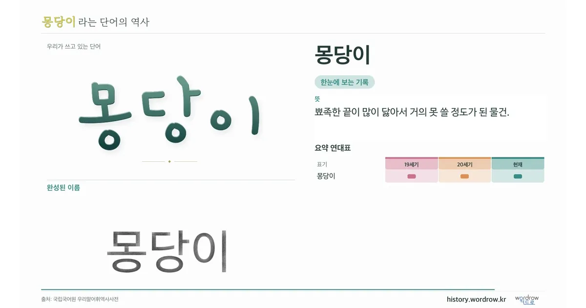 몽당이 대표 이미지