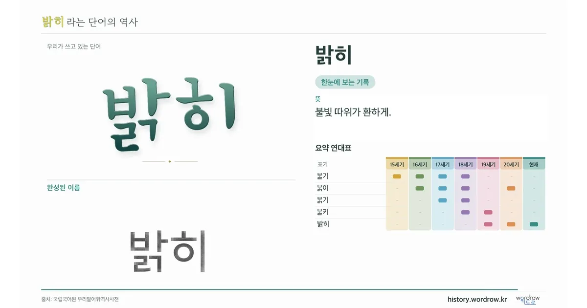 밝히 대표 이미지