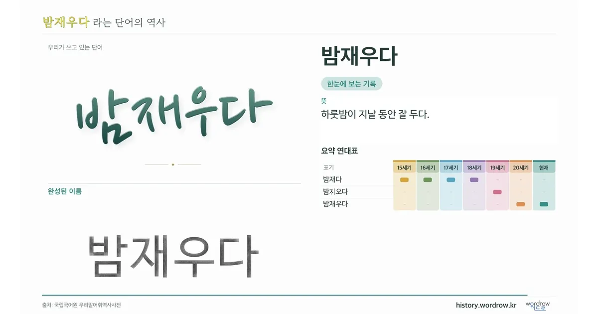 밤재우다 대표 이미지