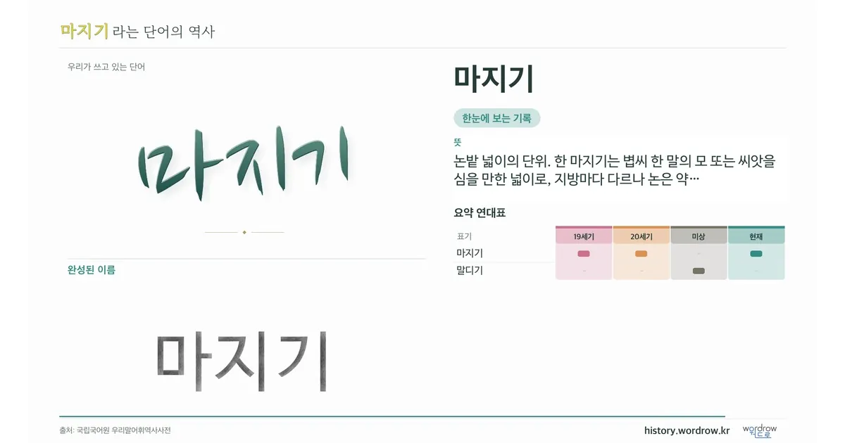 마지기 대표 이미지