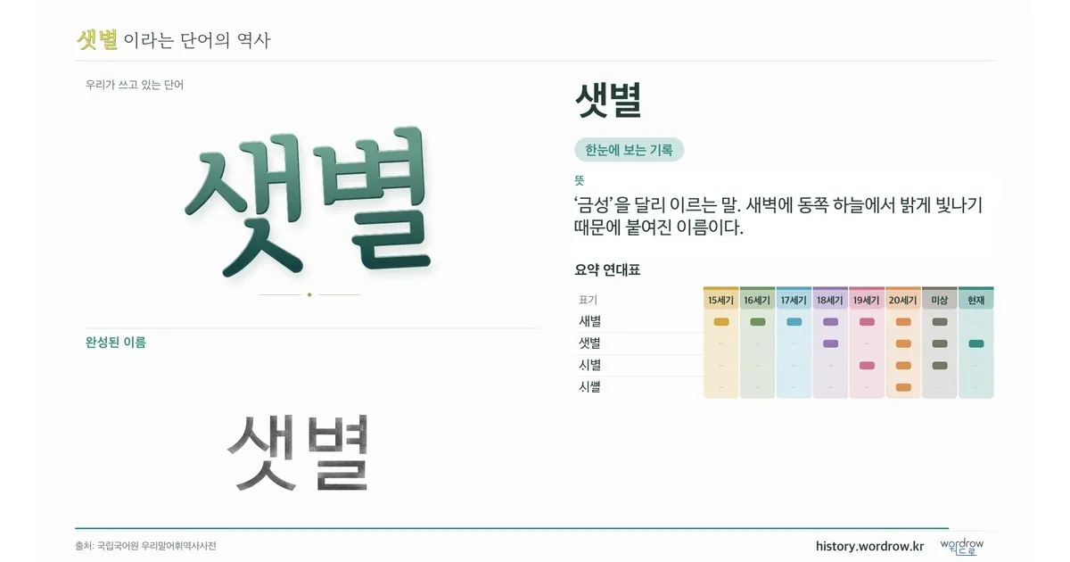 샛별 대표 이미지