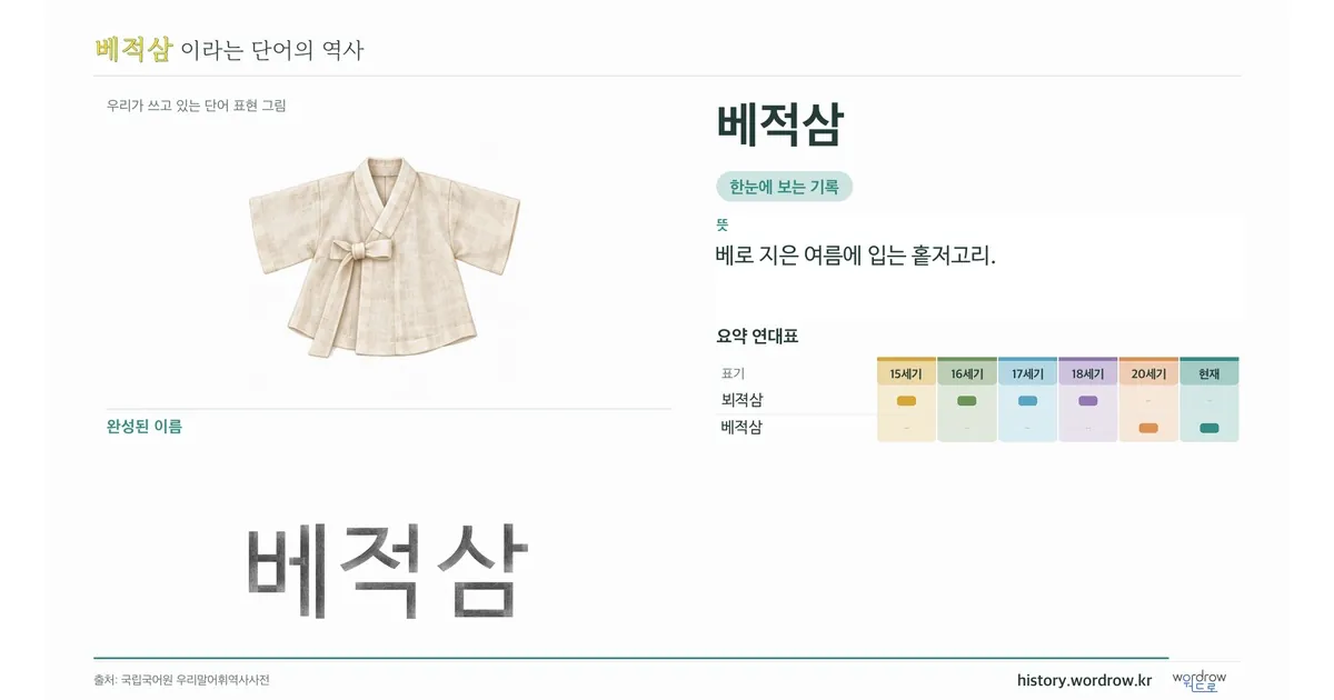 베적삼 대표 이미지