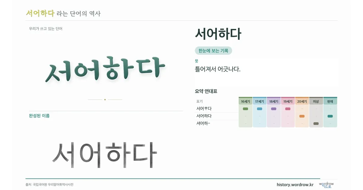 서어하다 대표 이미지