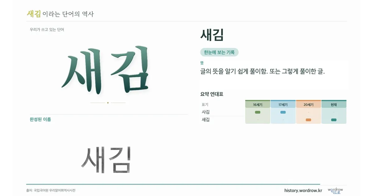 새김 대표 이미지
