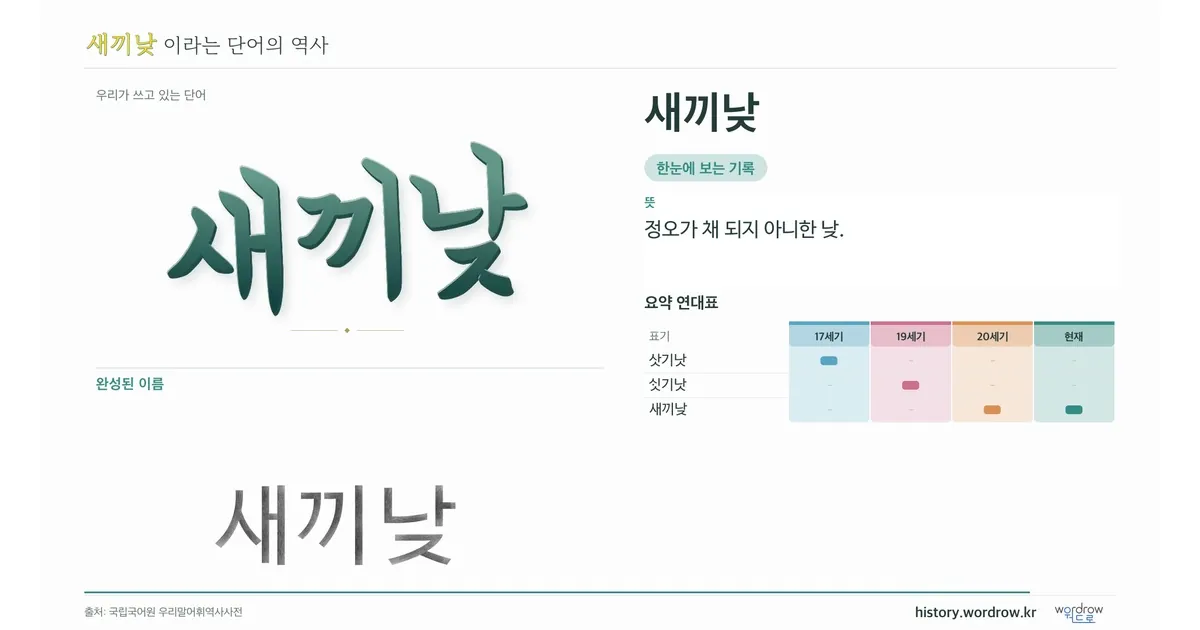 새끼낮 대표 이미지
