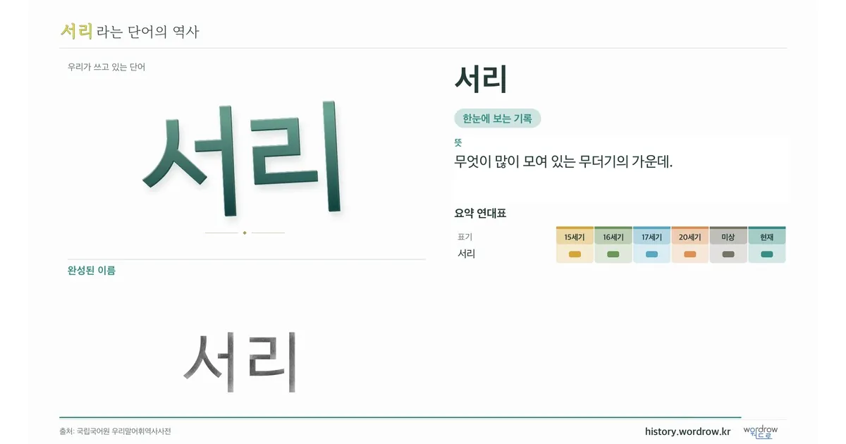 서리 대표 이미지