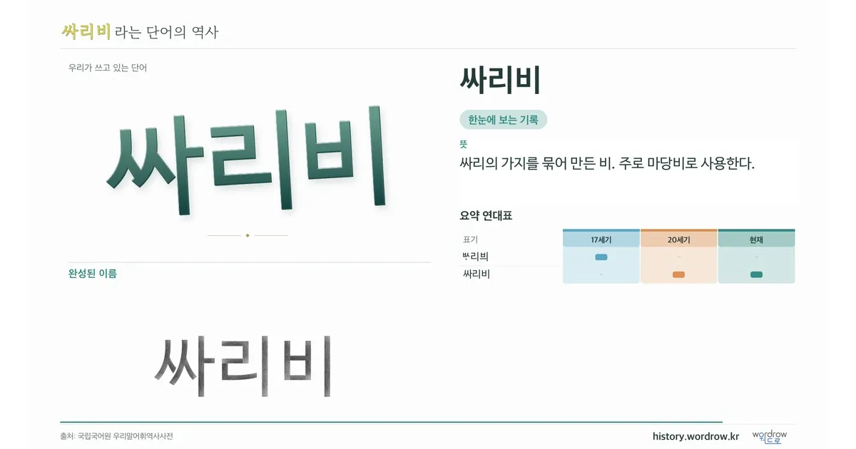 싸리비 대표 이미지