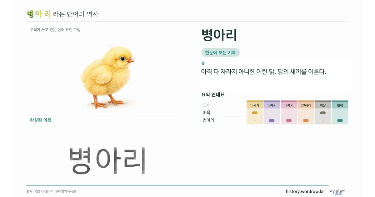 병아리 대표 이미지