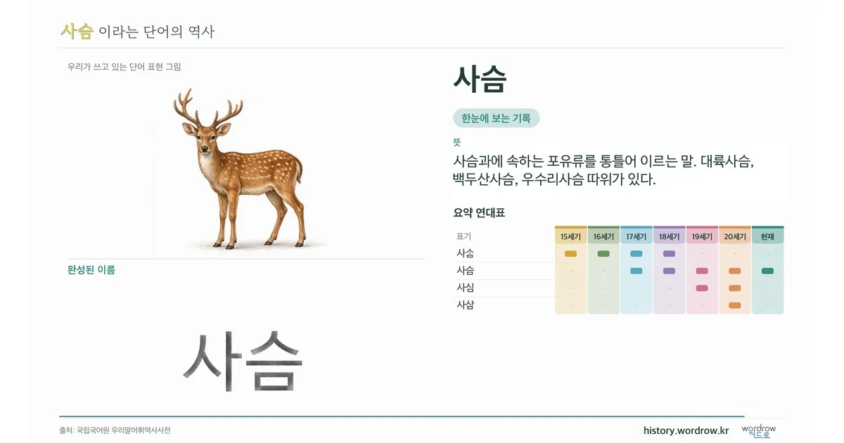 사슴 대표 이미지