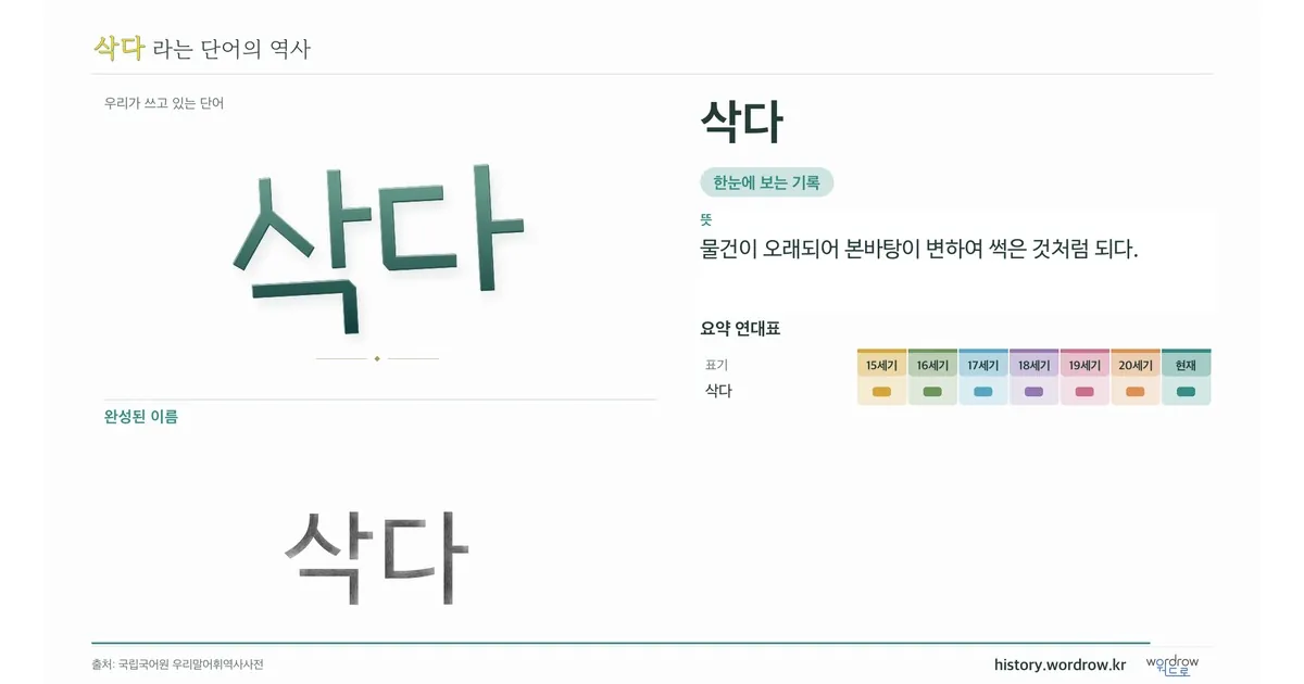 삭다 대표 이미지