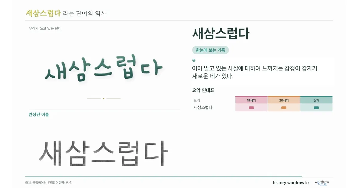 새삼스럽다 대표 이미지