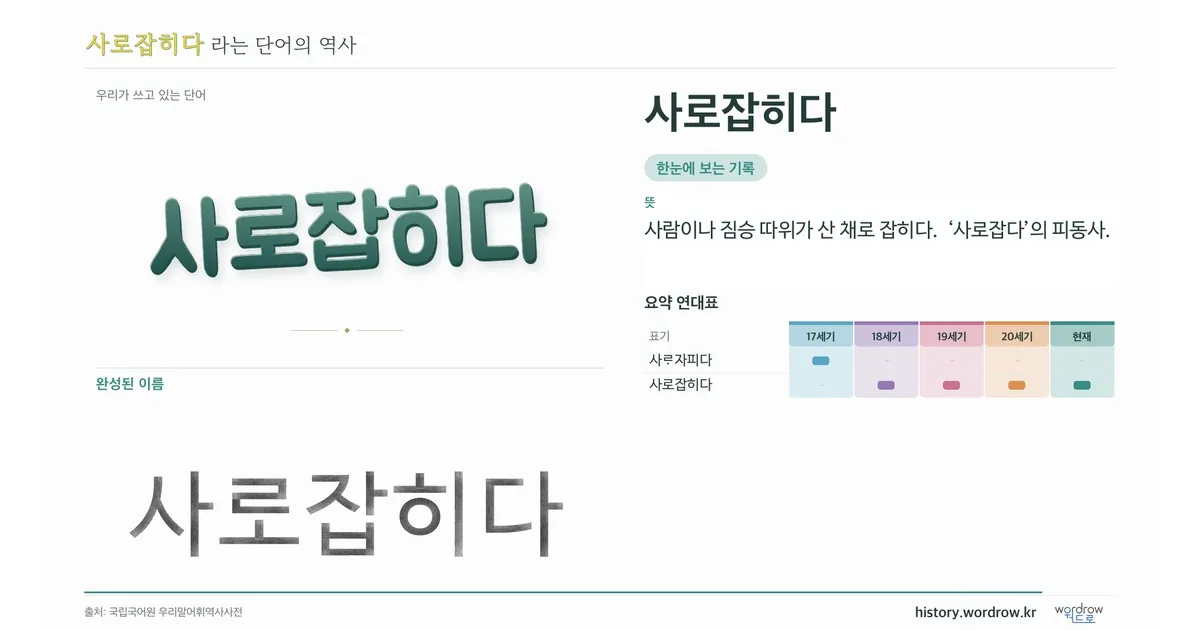 사로잡히다 대표 이미지