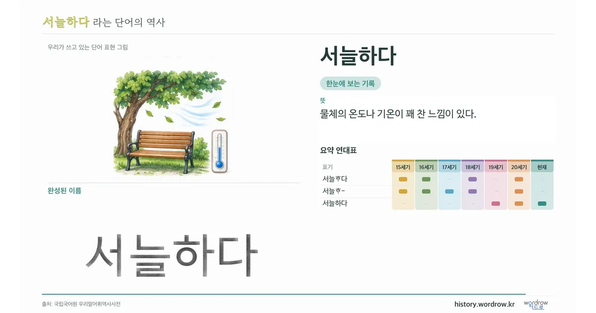서늘하다 대표 이미지