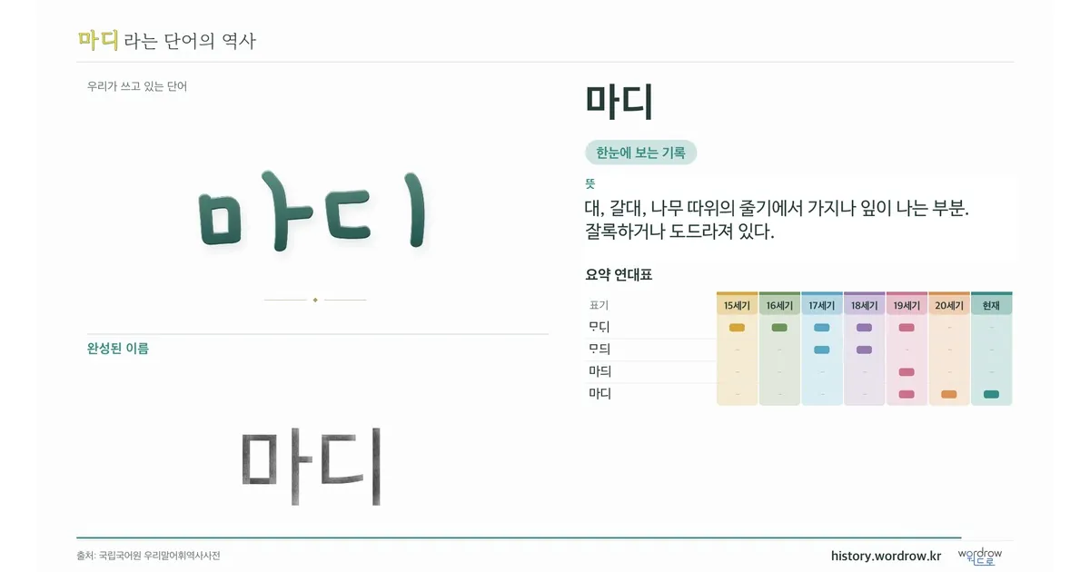 마디 대표 이미지
