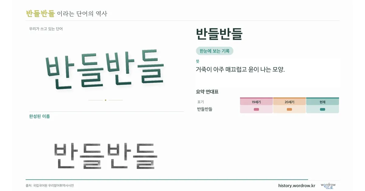 반들반들 대표 이미지