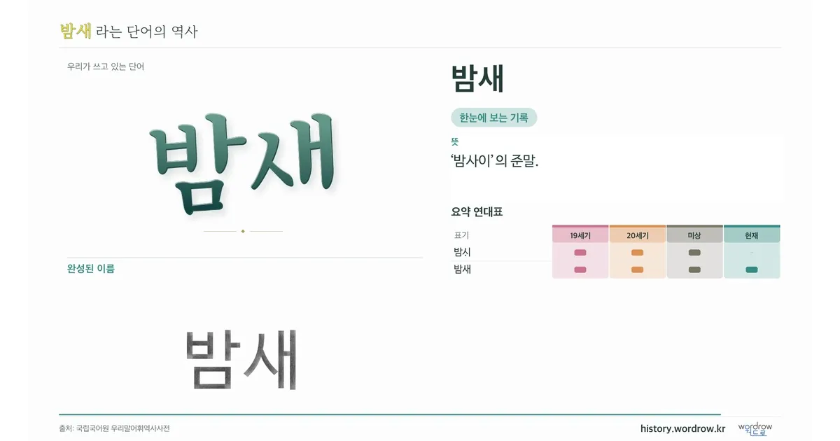 밤새 대표 이미지