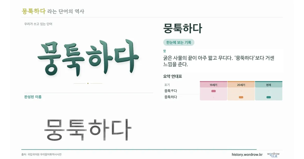 뭉툭하다 대표 이미지