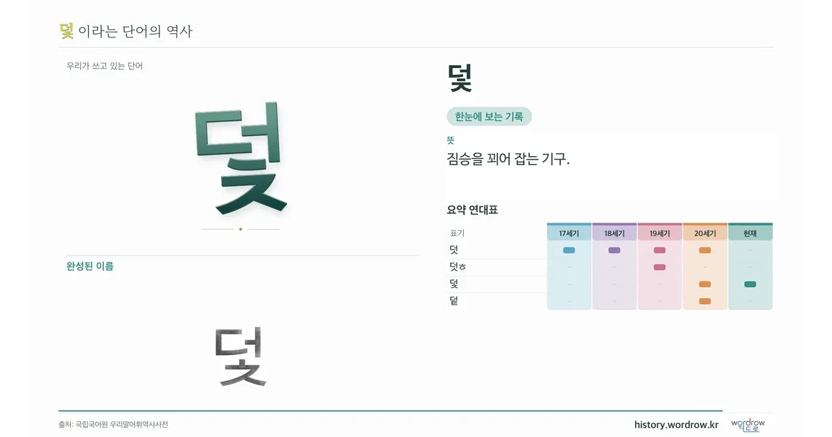 덫 대표 이미지