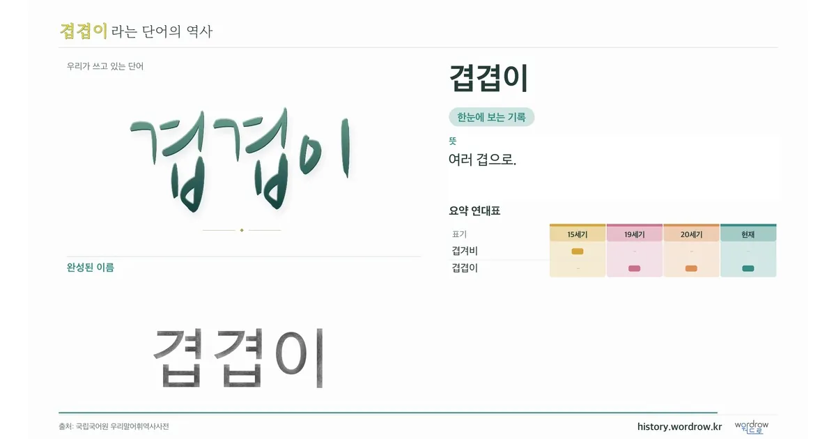 겹겹이 대표 이미지