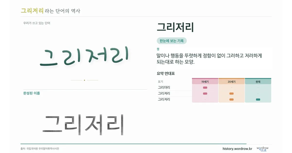 그리저리 대표 이미지