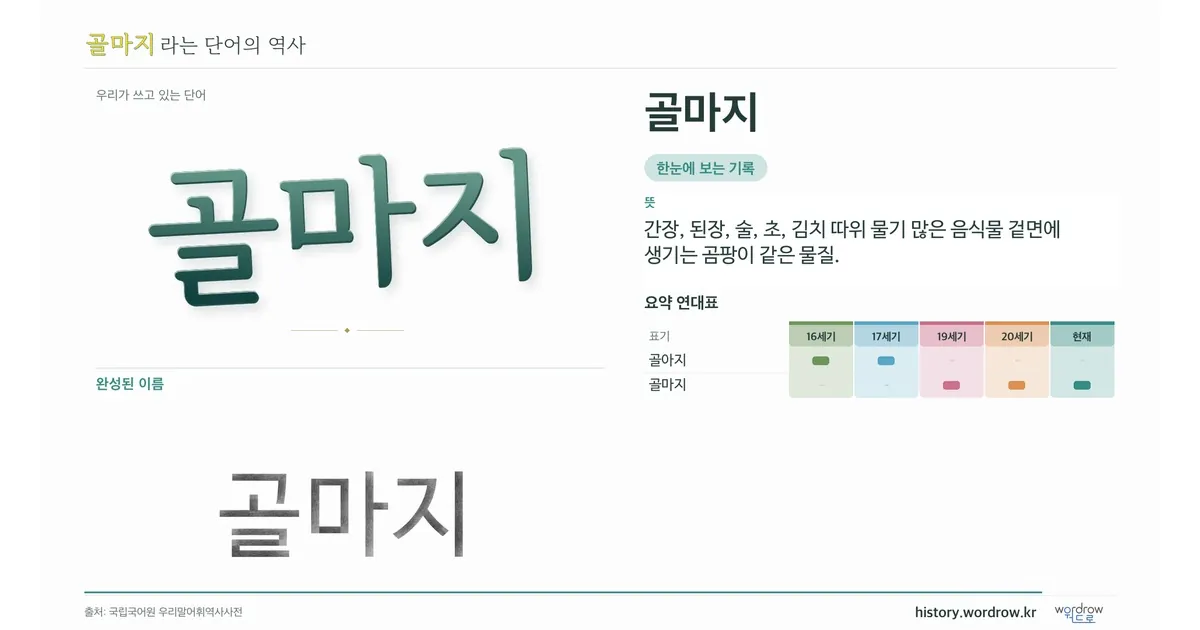 골마지 대표 이미지