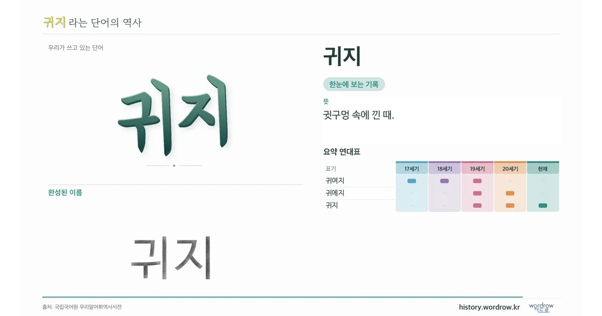 귀지 대표 이미지