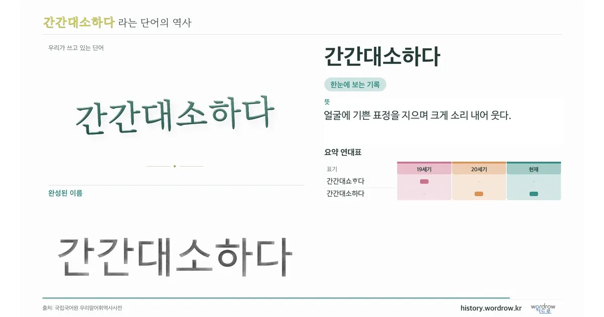 간간대소하다 대표 이미지