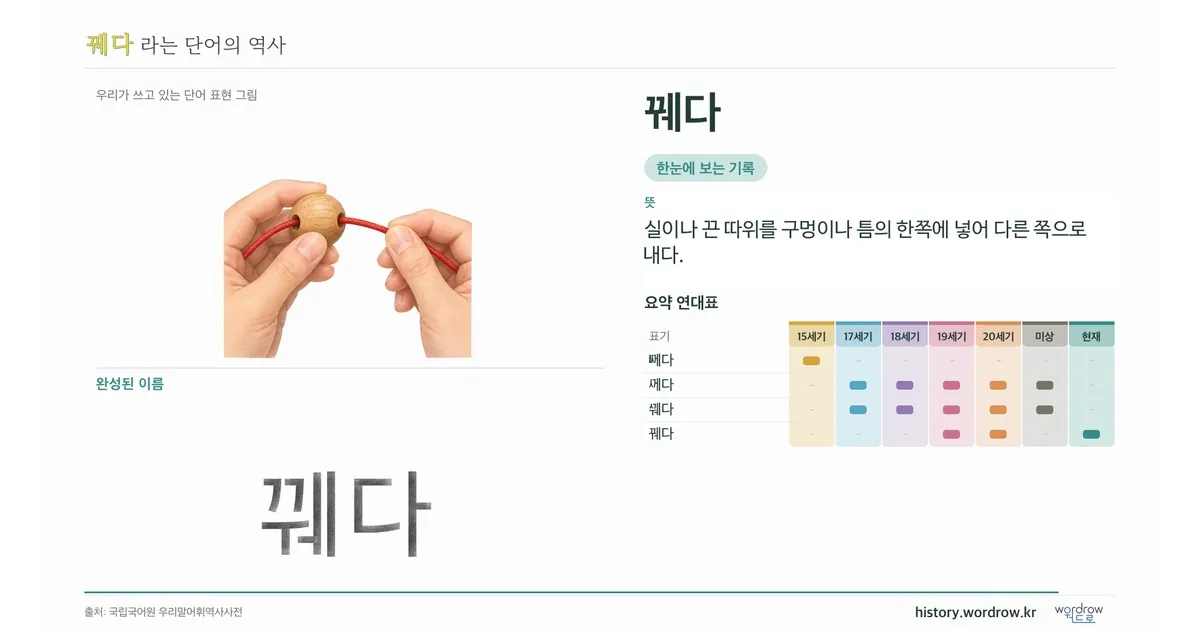 꿰다 대표 이미지