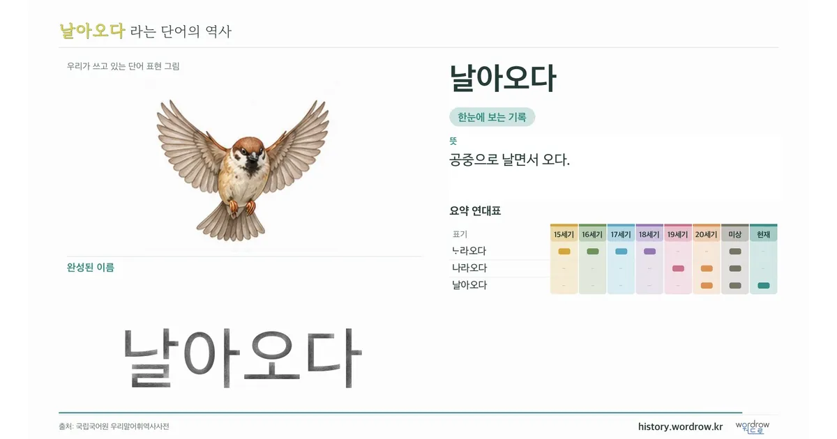 날아오다 대표 이미지