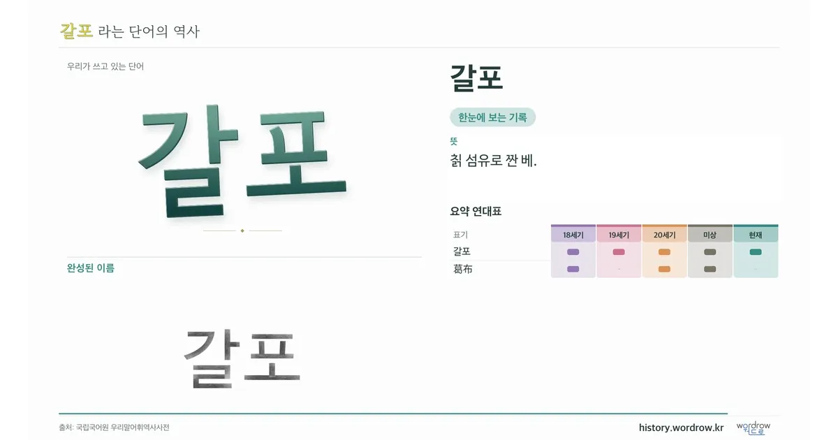 갈포 대표 이미지