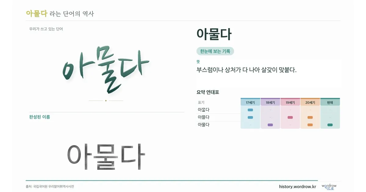 아물다 대표 이미지