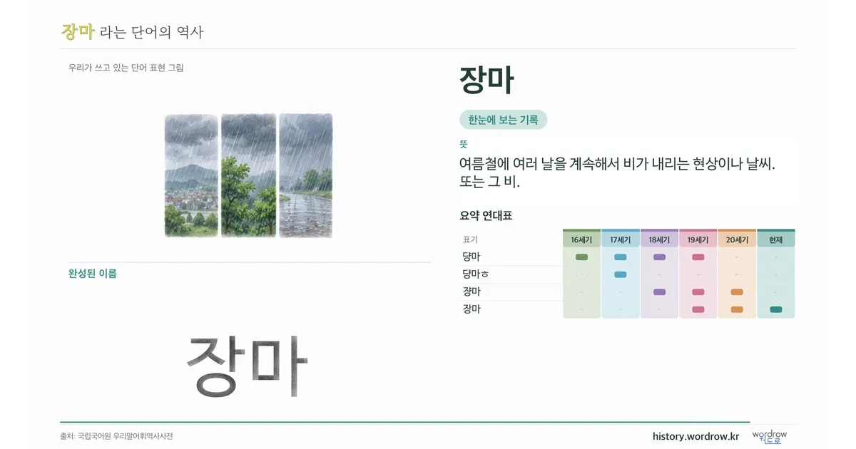 장마 대표 이미지