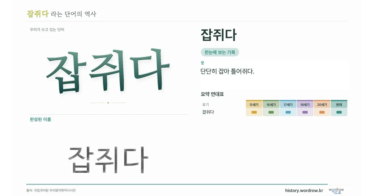 잡쥐다 대표 이미지