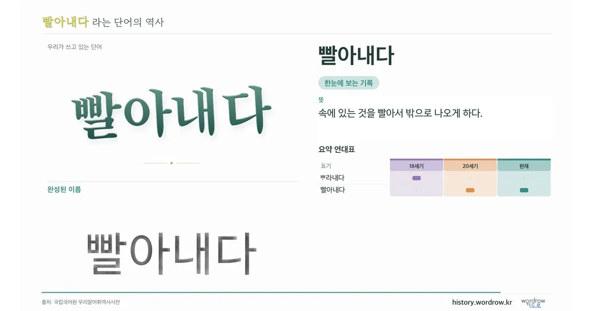 빨아내다 대표 이미지
