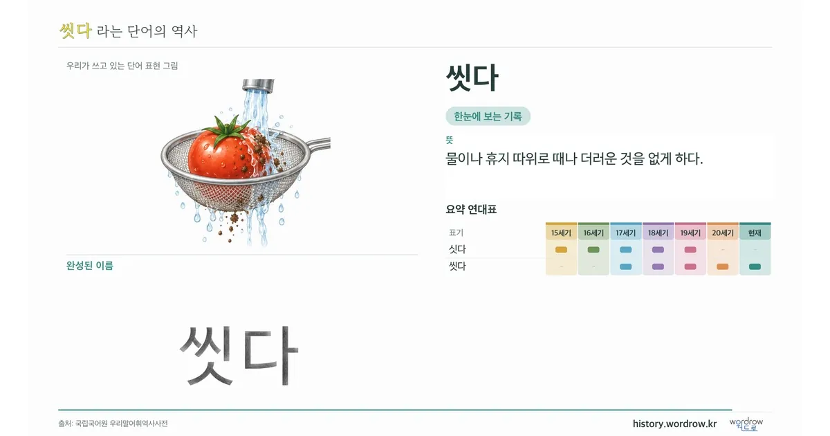 씻다 대표 이미지