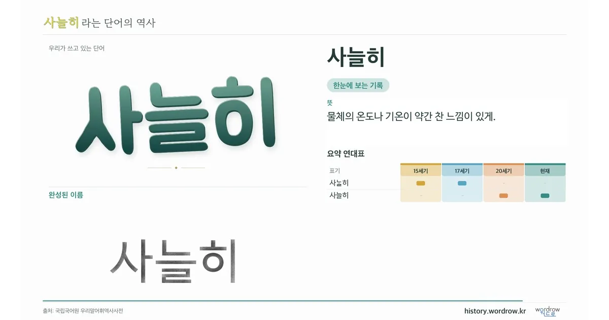 사늘히 대표 이미지