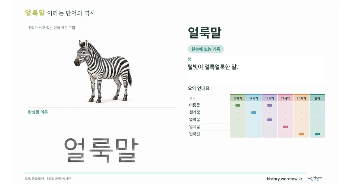 얼룩말 대표 이미지