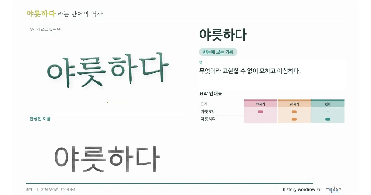 야릇하다 대표 이미지